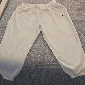 Nike Phoenix Fleece Oversized Sweatpants 1X White
